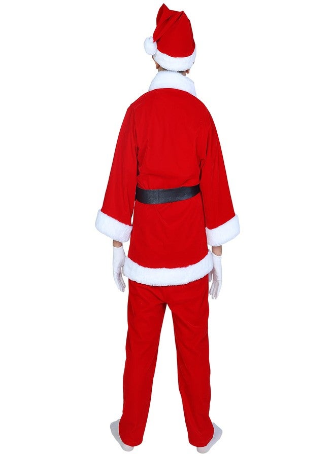 SHEJIZE Kids Santa Costume Children's Santa Claus Costume for Kids Santa Suit (M Cardigan Type) - Image 5